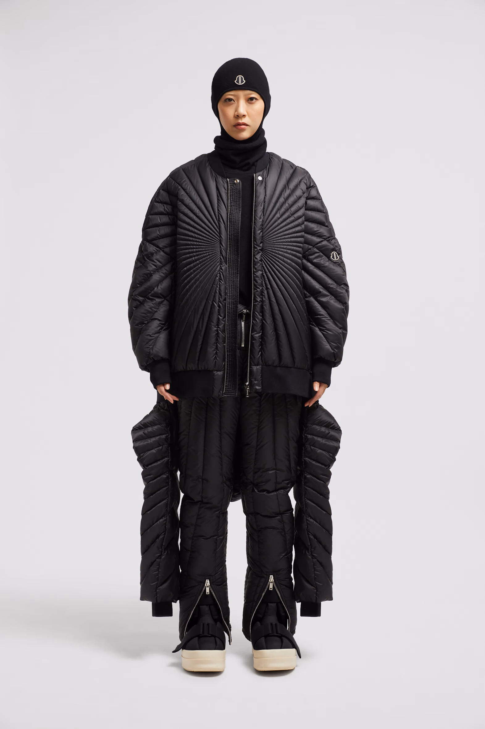 Moncler + Rick Owens Radiance Peter Down Bomber Jacket Gender Neutral Black Moncler 3